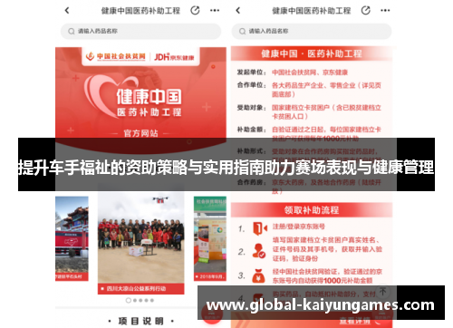 提升车手福祉的资助策略与实用指南助力赛场表现与健康管理