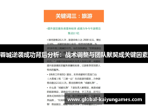 蓉城逆袭成功背后分析：战术调整与团队默契成关键因素